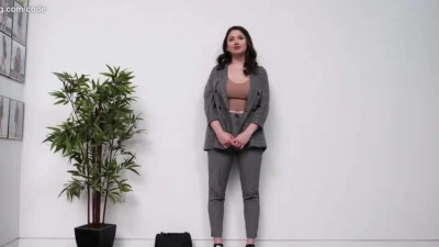 Amazing Big Tits On This Amateur Trying To Get A Job